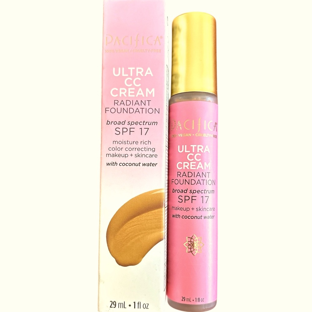 🆕PACIFICA: Radiant Foundation Ultra CC Cream w/ Coconut Water- Full Size